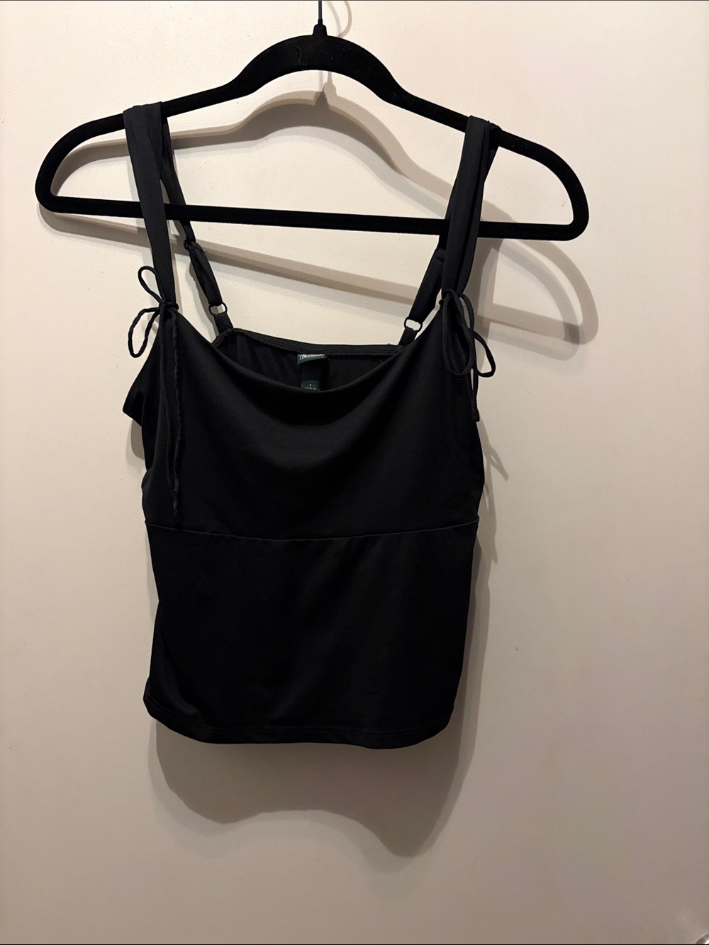 Wild Fable Black Tank Top with Adjustable Shoulder Ties Size Small